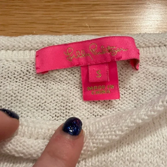 Lilly Pulitzer Coffee Beach Repeat Danette Sweater - Picture 2 of 12